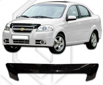 Дефлектор капота CA-Plastiс Chevrolet Aveo T250 седан рестайлинг (2006-2011)