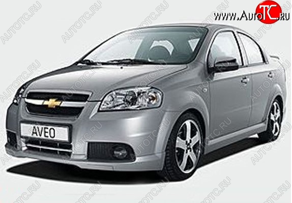 5 099 р. Пороги накладки CT v2 Chevrolet Aveo T250 седан рестайлинг (2006-2011) (Неокрашенные)  с доставкой в г. Тольятти