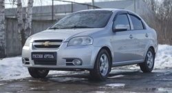 1 039 р. Защитная сетка решетки переднего бампера RA Chevrolet Aveo T250 седан рестайлинг (2006-2011)  с доставкой в г. Тольятти. Увеличить фотографию 4