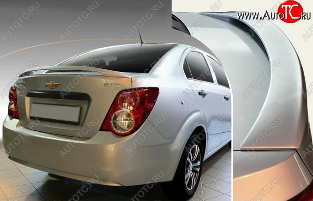 3 799 р. Спойлер CT Chevrolet Aveo T300 седан (2011-2015) (Неокрашенный)  с доставкой в г. Тольятти