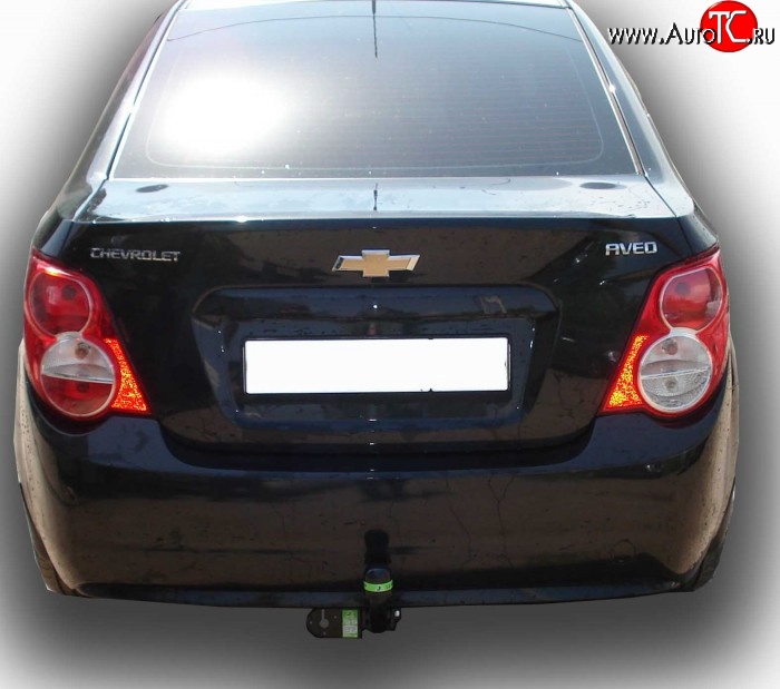 7 349 р. Фаркоп Leader  Chevrolet Aveo  T300 (2011-2015) седан (Без электропакета)  с доставкой в г. Тольятти