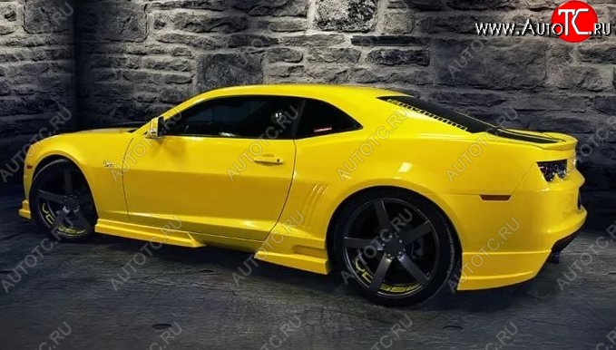 12 299 р. Клыки на задний бампер Tuning-Sport  Chevrolet Camaro (2008-2014) дорестайлинг (Неокрашенная)  с доставкой в г. Тольятти