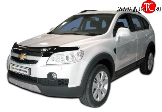 4 599 р. Дефлектор капота NovLine Chevrolet Captiva  дорестайлинг (2006-2011)  с доставкой в г. Тольятти