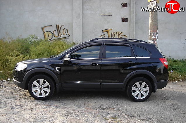 2 779 р. Дефлекторы окон (ветровики) Novline 4 шт. Chevrolet Captiva  дорестайлинг (2006-2011)  с доставкой в г. Тольятти