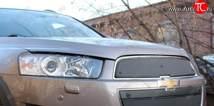 599 р. Зимняя заглушка решетки радиатора Стрелка 11 Премиум Chevrolet Captiva 2-ой рестайлинг (2013-2016)  с доставкой в г. Тольятти