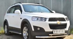 26 999 р. Широкая защита порогов (рестайлинг) SLITKOFF Chevrolet Captiva 2-ой рестайлинг (2013-2016)  с доставкой в г. Тольятти. Увеличить фотографию 3