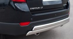 25 999 р. Защита заднего бампера (2 трубы Ø76х42 мм, нержавейка) Russtal Chevrolet Captiva 1-ый рестайлинг (2011-2013)  с доставкой в г. Тольятти. Увеличить фотографию 2