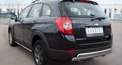 25 999 р. Защита заднего бампера (2 трубы Ø76х42 мм, нержавейка) Russtal Chevrolet Captiva 1-ый рестайлинг (2011-2013)  с доставкой в г. Тольятти. Увеличить фотографию 4