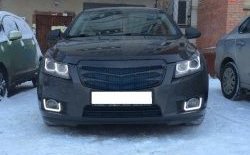 3 529 р. Радиаторная решётка (дорестайлинг) Sport v2 Chevrolet Cruze J305 хэтчбек дорестайлинг (2009-2012) (Неокрашенная)  с доставкой в г. Тольятти. Увеличить фотографию 3