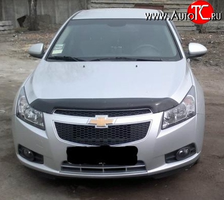 4 599 р. Дефлектор капота NovLine Chevrolet Cruze J305 хэтчбек дорестайлинг (2009-2012)  с доставкой в г. Тольятти