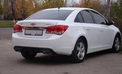 3 589 р. Диффузор заднего бампера Sport Chevrolet Cruze J300 седан дорестайлинг (2009-2012) (Глянец под окраску, Неокрашенный)  с доставкой в г. Тольятти. Увеличить фотографию 2