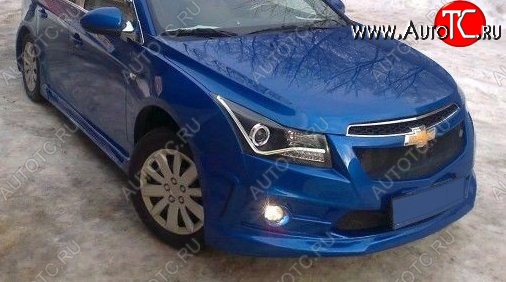 6 999 р. Передний бампер Sport Chevrolet Cruze J305 хэтчбек дорестайлинг (2009-2012) (Неокрашенный)  с доставкой в г. Тольятти