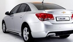 4 199 р. Пороги накладки Extrime Chevrolet Cruze J305 хэтчбек дорестайлинг (2009-2012) (Неокрашенные)  с доставкой в г. Тольятти. Увеличить фотографию 2