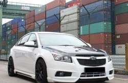 4 199 р. Пороги накладки Extrime Chevrolet Cruze J305 хэтчбек дорестайлинг (2009-2012) (Неокрашенные)  с доставкой в г. Тольятти. Увеличить фотографию 3