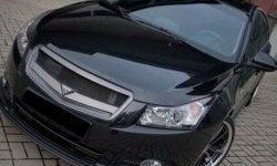 2 999 р. Решётка радиатора Road Runs style Chevrolet Cruze J305 хэтчбек дорестайлинг (2009-2012) (Неокрашенная)  с доставкой в г. Тольятти. Увеличить фотографию 2