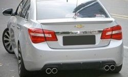 2 999 р. Лип спойлер CT Chevrolet Cruze J300 седан дорестайлинг (2009-2012) (Неокрашенный)  с доставкой в г. Тольятти. Увеличить фотографию 2