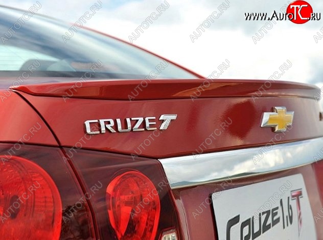 2 749 р. Лип спойлер Lip Chevrolet Cruze J300 седан дорестайлинг (2009-2012) (Неокрашенный)  с доставкой в г. Тольятти