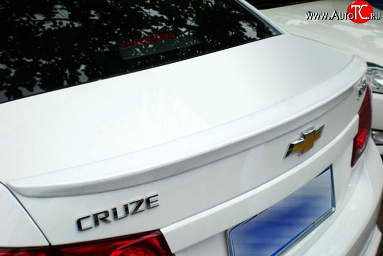 2 599 р. Лип спойлер M-VRS Chevrolet Cruze J300 седан дорестайлинг (2009-2012) (Неокрашенный)  с доставкой в г. Тольятти