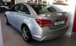 6 849 р. Спойлер LitCompany Chevrolet Cruze J300 седан дорестайлинг (2009-2012) (Неокрашенный)  с доставкой в г. Тольятти. Увеличить фотографию 2