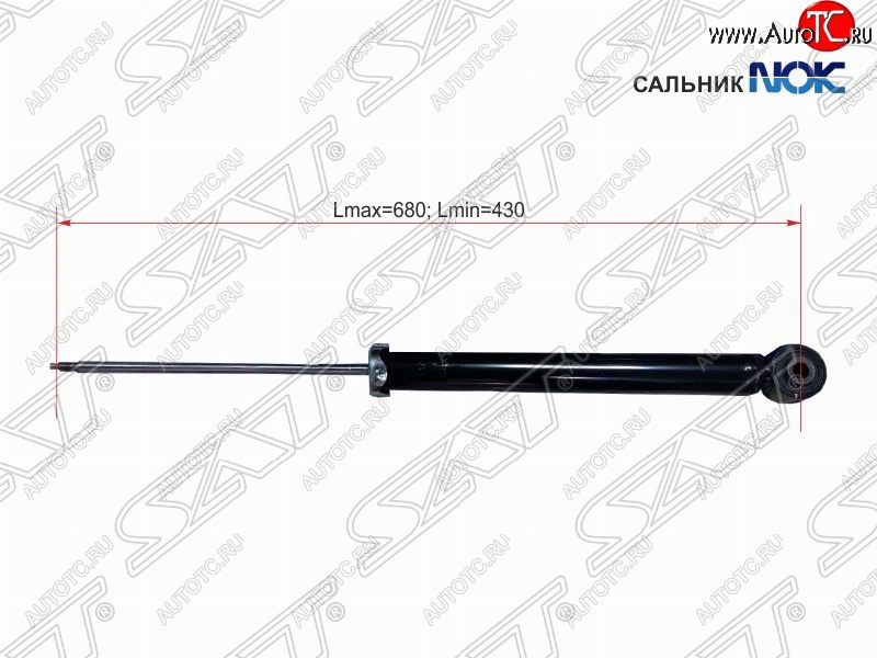 2 249 р. Амортизатор задний SAT (LH=RH) Chevrolet Cruze J300 седан дорестайлинг (2009-2012)  с доставкой в г. Тольятти