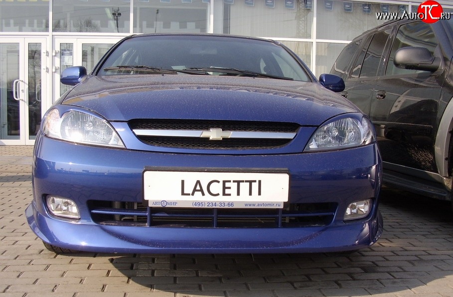 3 899 р. Накладка переднего бампера ATL  Chevrolet Lacetti  хэтчбек (2002-2013) (Неокрашенная)  с доставкой в г. Тольятти