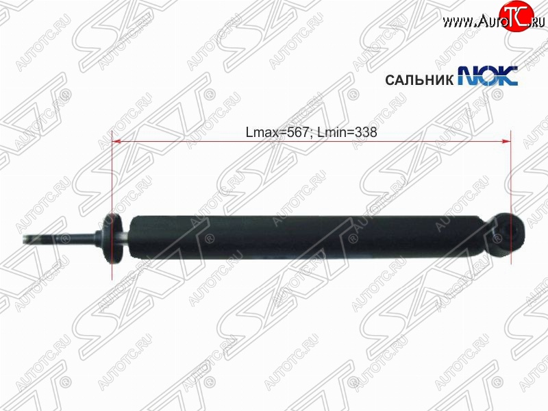 1 699 р. Амортизатор задний SAT (LH=RH) Daewoo Nexia рестайлинг (2008-2015)  с доставкой в г. Тольятти