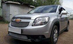 1 539 р. Сетка воздухозаборника переднего бампера Russtal  Chevrolet Orlando (2011-2018) (хром)  с доставкой в г. Тольятти. Увеличить фотографию 6