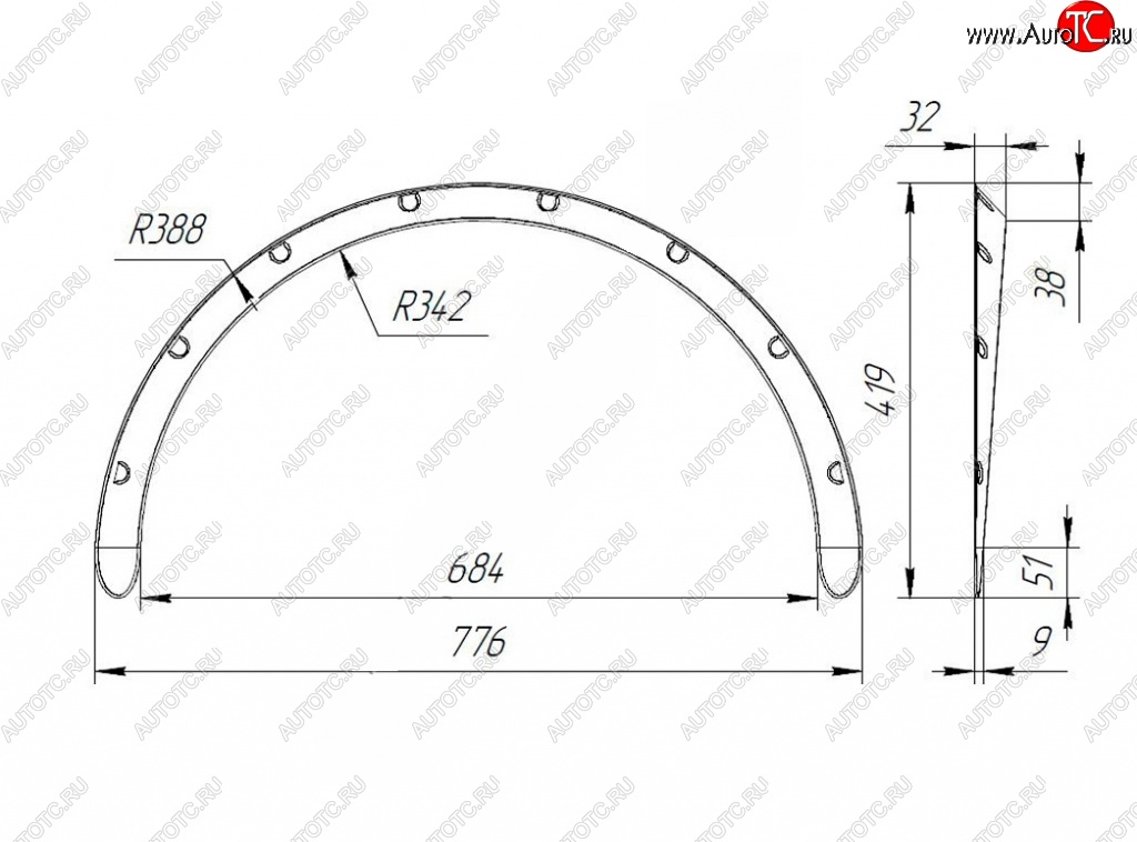 2 769 р. Универсальные накладки на колёсные арки RA (30 мм) BMW 7 серия F01-F04 седан (2008-2015) (Шагрень: 4 шт. (2 мм))  с доставкой в г. Тольятти