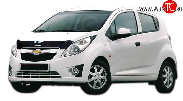 999 р. Дефлектор капота NovLine Chevrolet Spark M300 дорестайлинг (2010-2015)  с доставкой в г. Тольятти