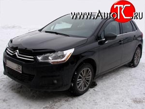 4 599 р. Дефлектор капота NovLine (хетчбек) CITROEN C4 B7 хэтчбэк 5 дв. (2011-2018)  с доставкой в г. Тольятти