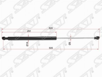 Газовый упор капота SAT CITROEN C5 X40,DC лифтбэк дорестайлинг (2000-2004)