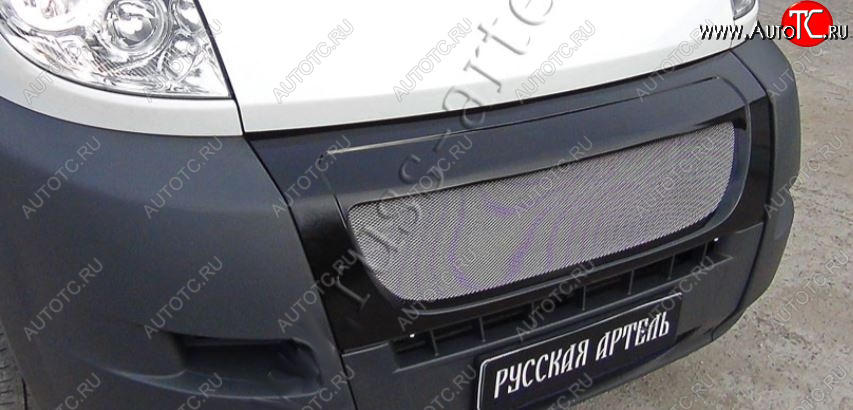 5 499 р. Решетка радиатора RA (с металлической сеткой) CITROEN Jumper 250 (2006-2014) (Глянец под окраску, Неокрашенная)  с доставкой в г. Тольятти