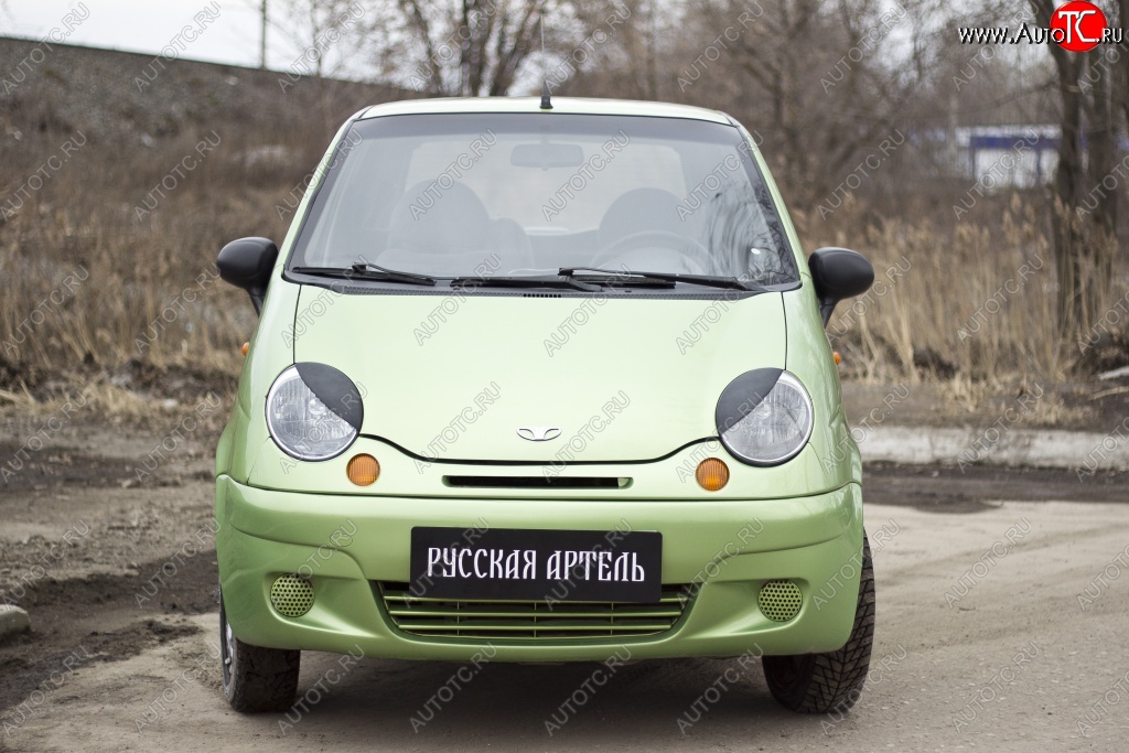 479 р. Реснички на фары RA  Daewoo Matiz  M100 (1998-2000) дорестайлинг (Неокрашенные)  с доставкой в г. Тольятти