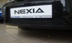 1 339 р. Сетка на бампер Russtal (черная) Daewoo Nexia рестайлинг (2008-2015)  с доставкой в г. Тольятти. Увеличить фотографию 4