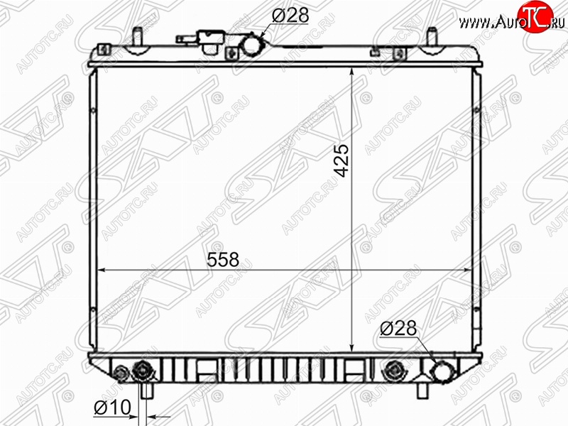 7 699 р. Радиатор двигателя SAT (пластинчатый, МКПП/АКПП) Daihatsu Terios J100 дорестайлинг (1997-2000)  с доставкой в г. Тольятти