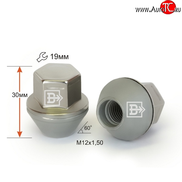 269 р. Колёсная гайка Вектор M12 1.5    с доставкой в г. Тольятти