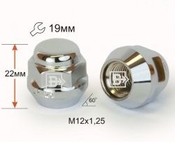 Колёсная гайка Вектор M12 1.25 Лада нива 4х4 2121 Бронто 3 дв. 2-ой рестайлинг (2019-2025) 