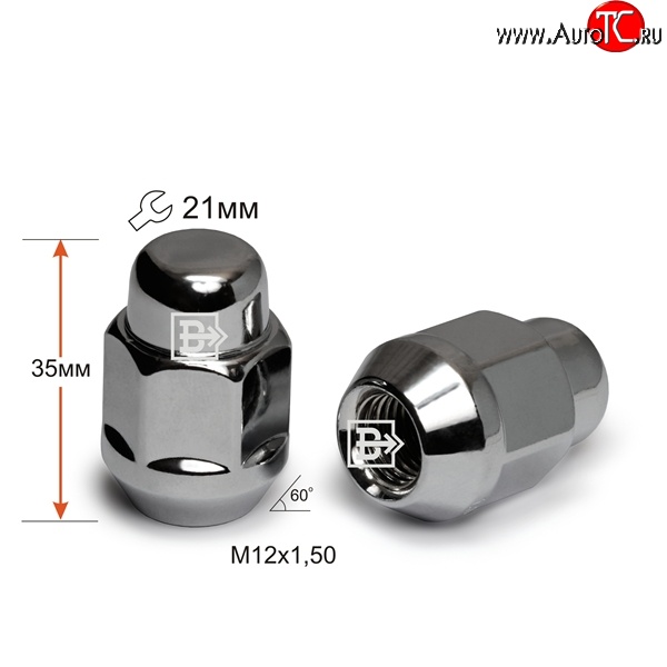 77 р. Колёсная гайка Вектор M12 1.5    с доставкой в г. Тольятти