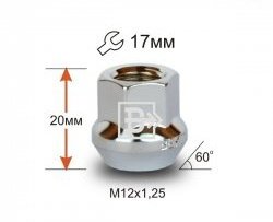 Колёсная гайка Вектор M12 1.25 Лада Надежда 2120 рестайлинг (2002-2006) 