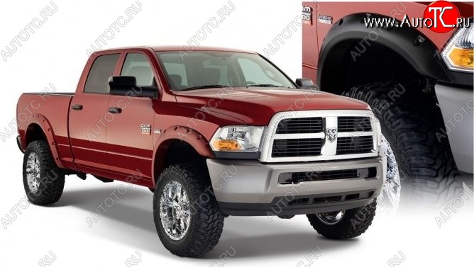 23 749 р. Накладки на колёсные арки BUSHWACKER DESIGN Dodge Ram DJ, DS (2008-2012) (Неокрашенные)  с доставкой в г. Тольятти