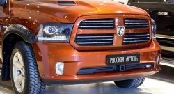 799 р. Реснички на фары RA Dodge Ram DJ, DS (2008-2012) (Неокрашенные)  с доставкой в г. Тольятти. Увеличить фотографию 2