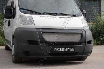 5 999 р. Решетка радиатора РА Fiat Ducato 250 (2006-2014) (Сетка алюминиевая, неокрашенная)  с доставкой в г. Тольятти. Увеличить фотографию 2