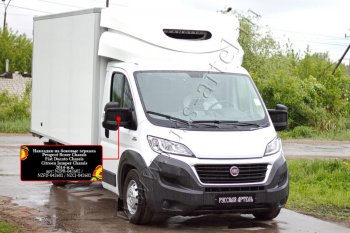 949 р. Накладки на боковые зеркала (шагрень) RA Fiat Ducato 290 (2014-2025) (Неокрашенные)  с доставкой в г. Тольятти. Увеличить фотографию 4