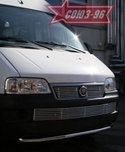 11 564 р. Защита переднего бампера одинарная Souz-96 (d60) Fiat Ducato 250 (2006-2014)  с доставкой в г. Тольятти. Увеличить фотографию 2