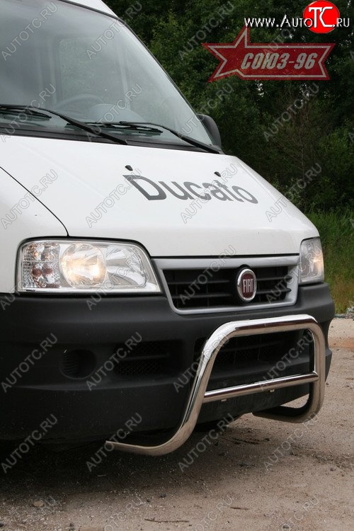 10 844 р. Защита переднего бампера Souz-96 (d60) Fiat Ducato 250 (2006-2014)  с доставкой в г. Тольятти