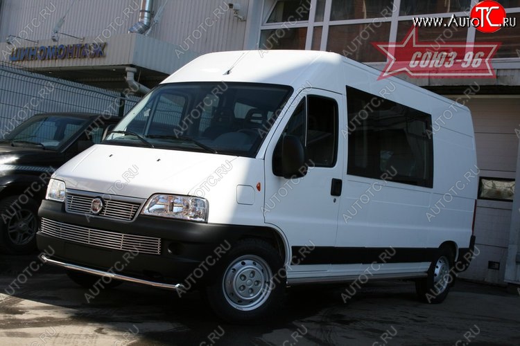 11 564 р. Защита переднего бампера одинарная Souz-96 (d60) Fiat Ducato 250 (2006-2014)  с доставкой в г. Тольятти