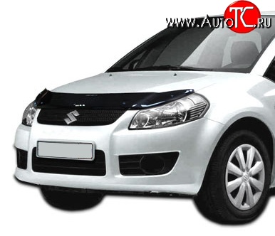 2 489 р. Дефлектор капота NovLine Suzuki SX4 YA21S,YB21S дорестайлинг, хэтчбэк (2006-2011)  с доставкой в г. Тольятти