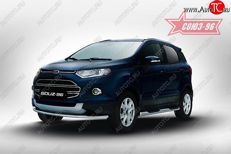 13 049 р. Защита переднего бампера (d42) Souz-96 Ford EcoSport дорестайлинг (2013-2019)  с доставкой в г. Тольятти