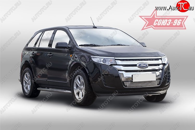 7 424 р. Декоративный элемент воздухозаборника Souz-96 (d16) Ford Edge CD539 дорестайлинг (2015-2018)  с доставкой в г. Тольятти