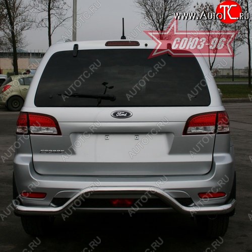 11 924 р. Защита заднего бампера Souz-96 (d60) Ford Escape 2 (2008-2012)  с доставкой в г. Тольятти